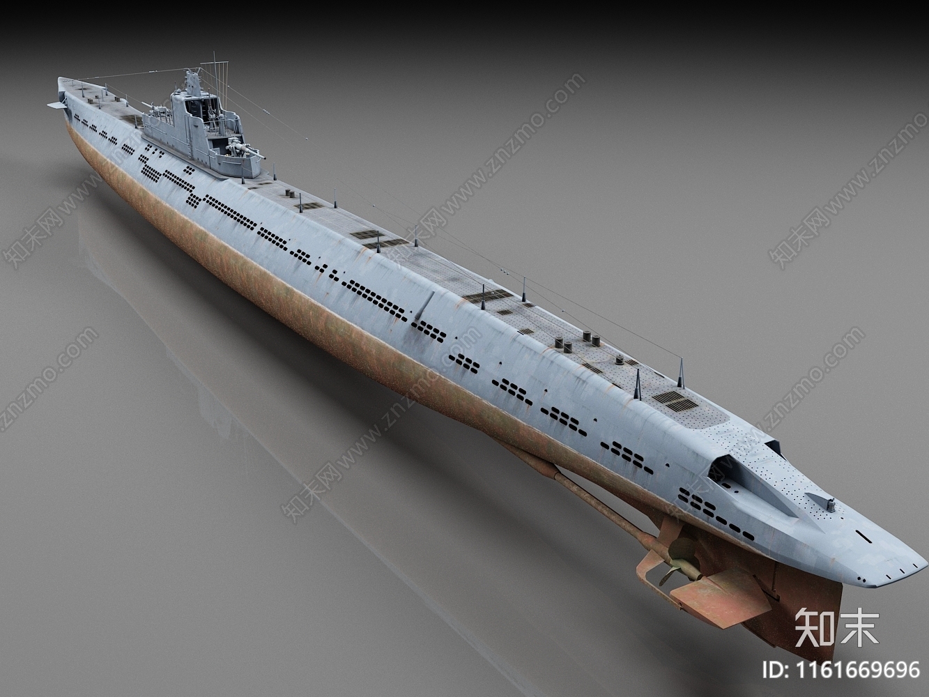 现代K1潜艇3D模型下载【ID:1161669696】
