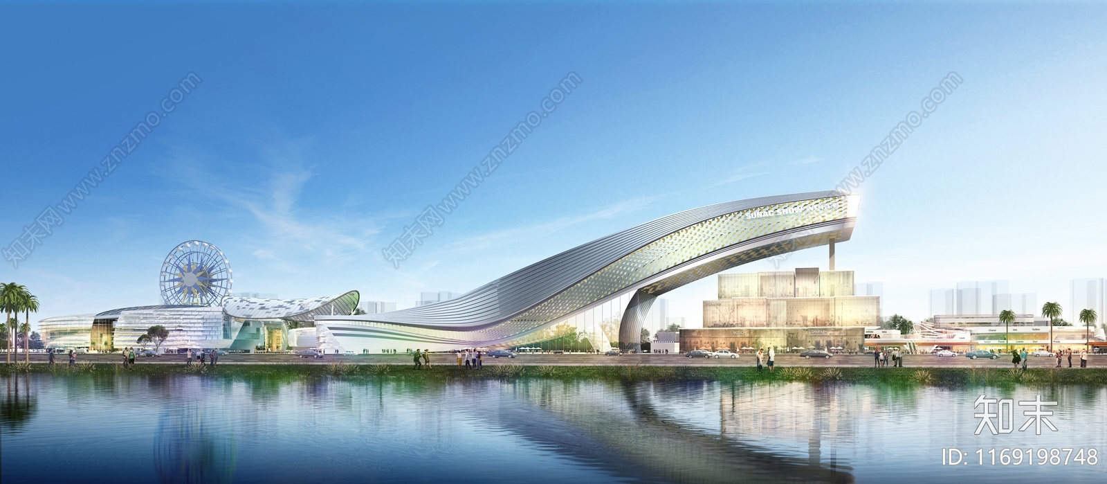 现代体育馆外观3D模型下载【ID:1169198748】