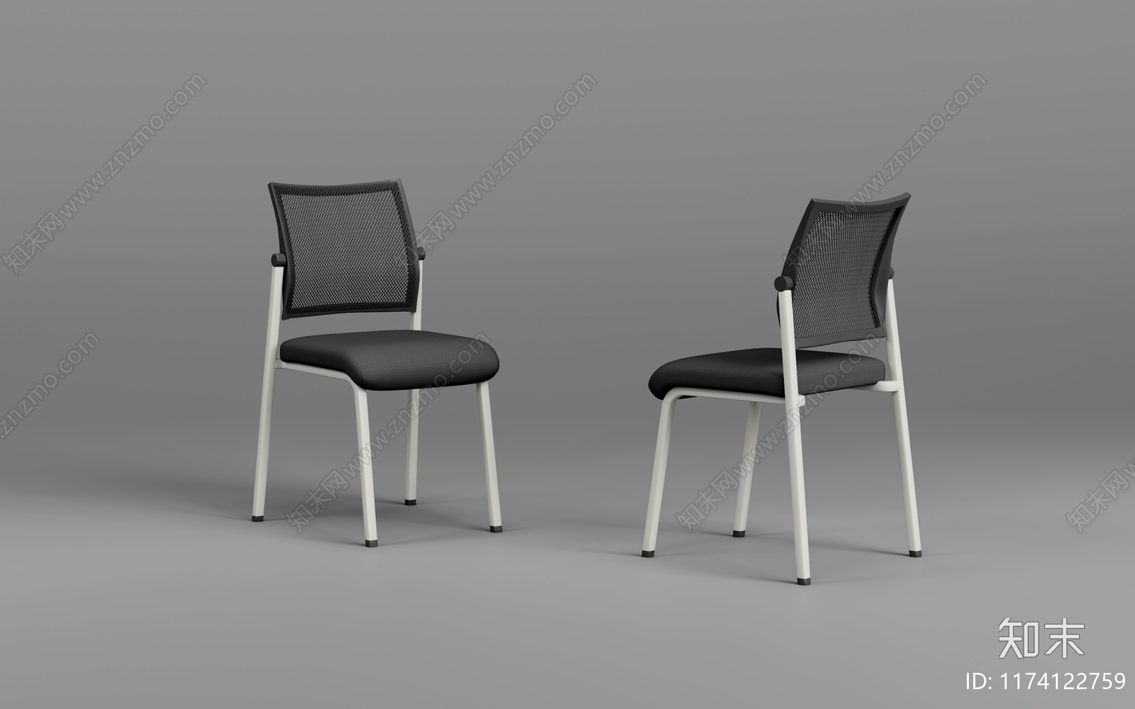 现代办公椅3D模型下载【ID:1174122759】