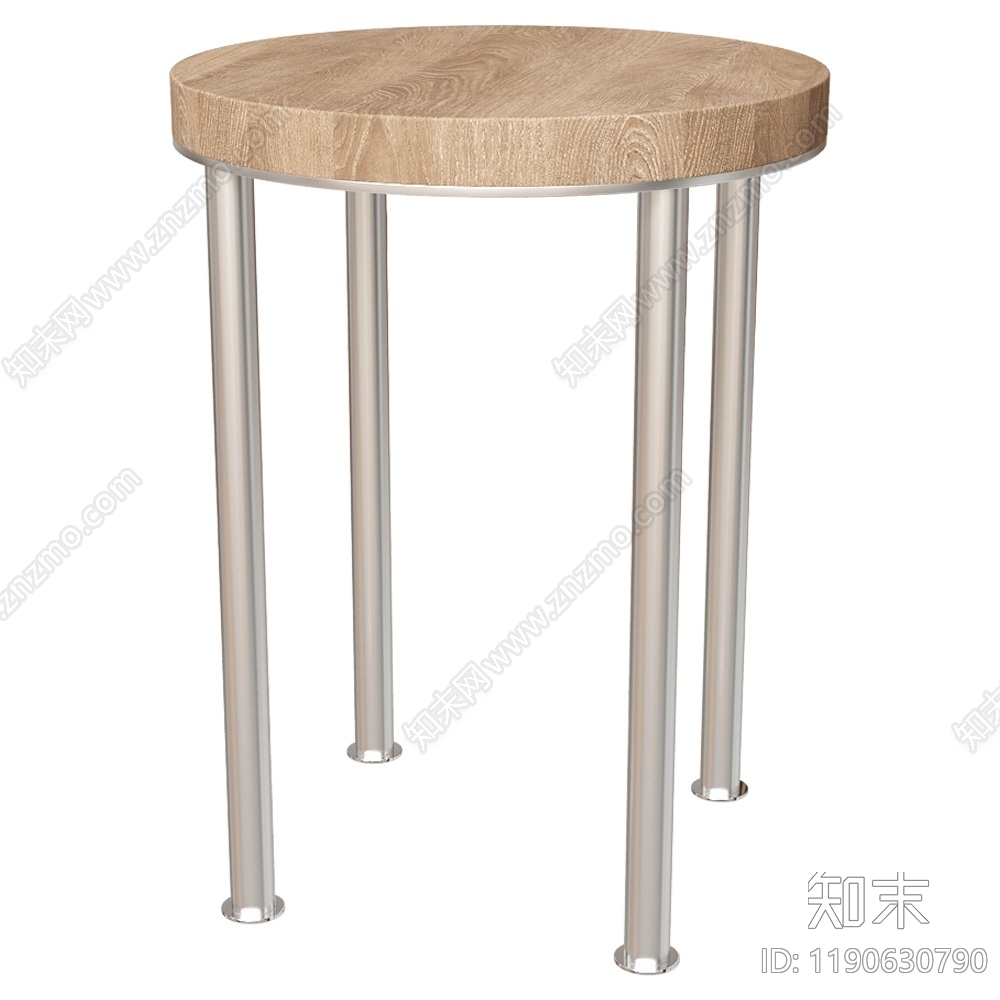现代法式吧凳3D模型下载【ID:1190630790】