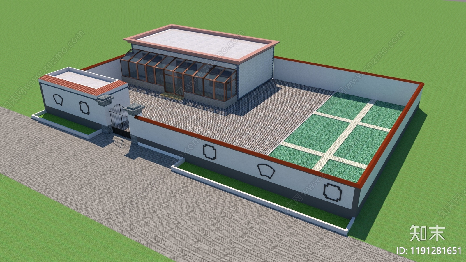 现代其他住宅外观3D模型下载【ID:1191281651】