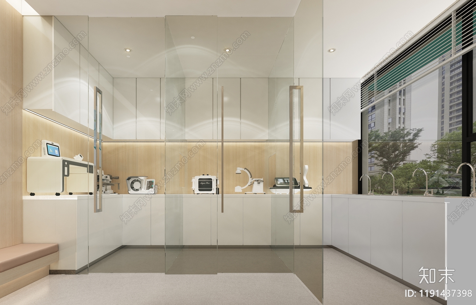 现代极简医院3D模型下载【ID:1191437398】