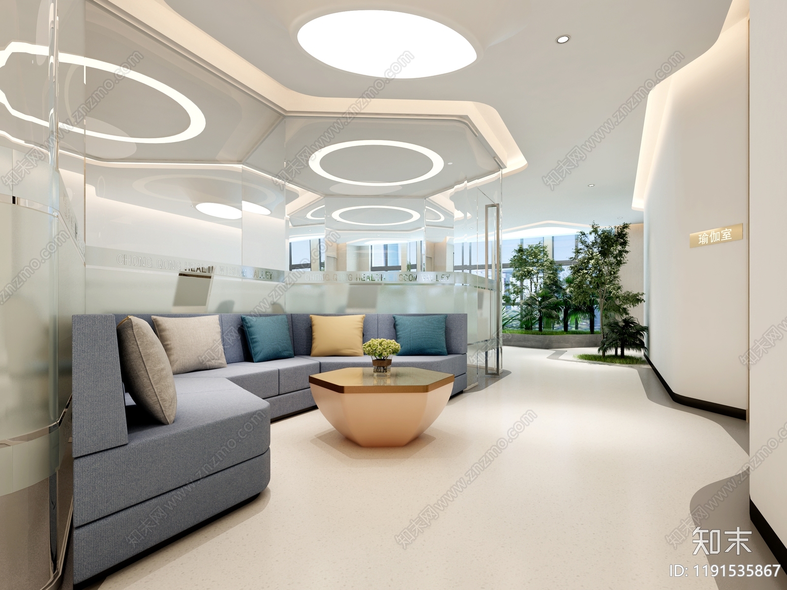 现代简约休息室3D模型下载【ID:1191535867】