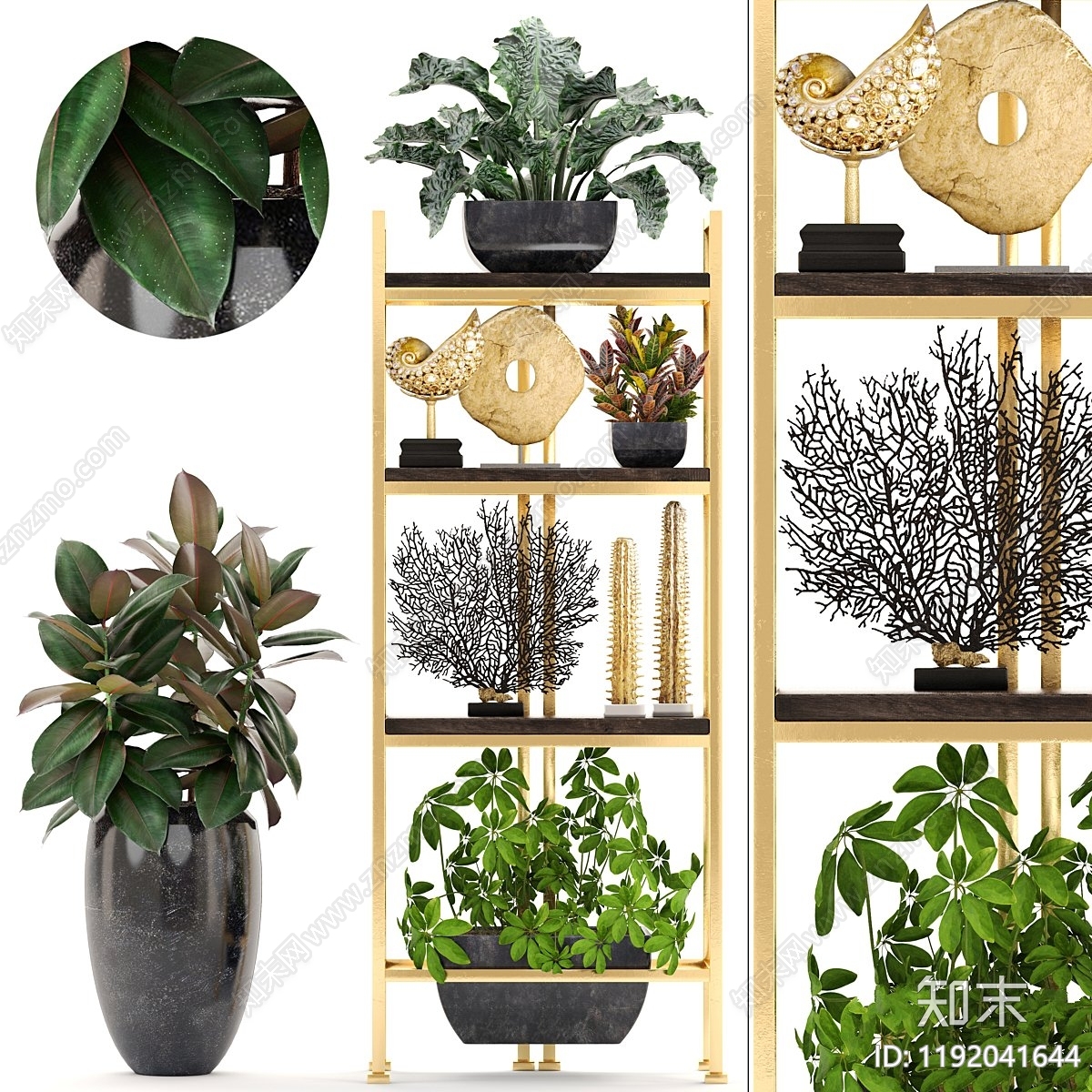 摆件组合3D模型下载【ID:1192041644】