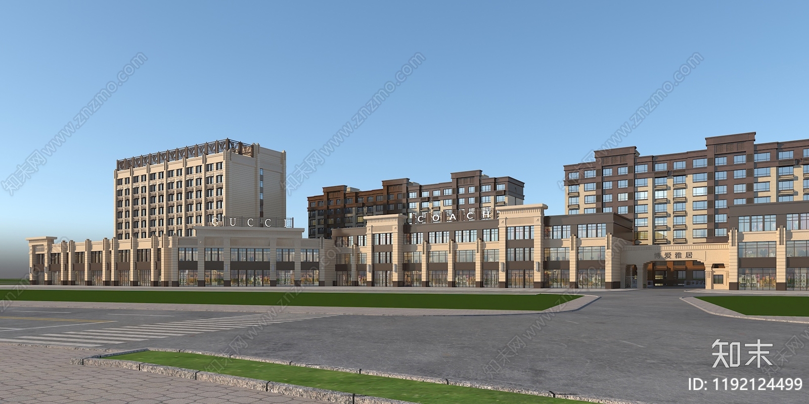 新中式其他住宅外观3D模型下载【ID:1192124499】