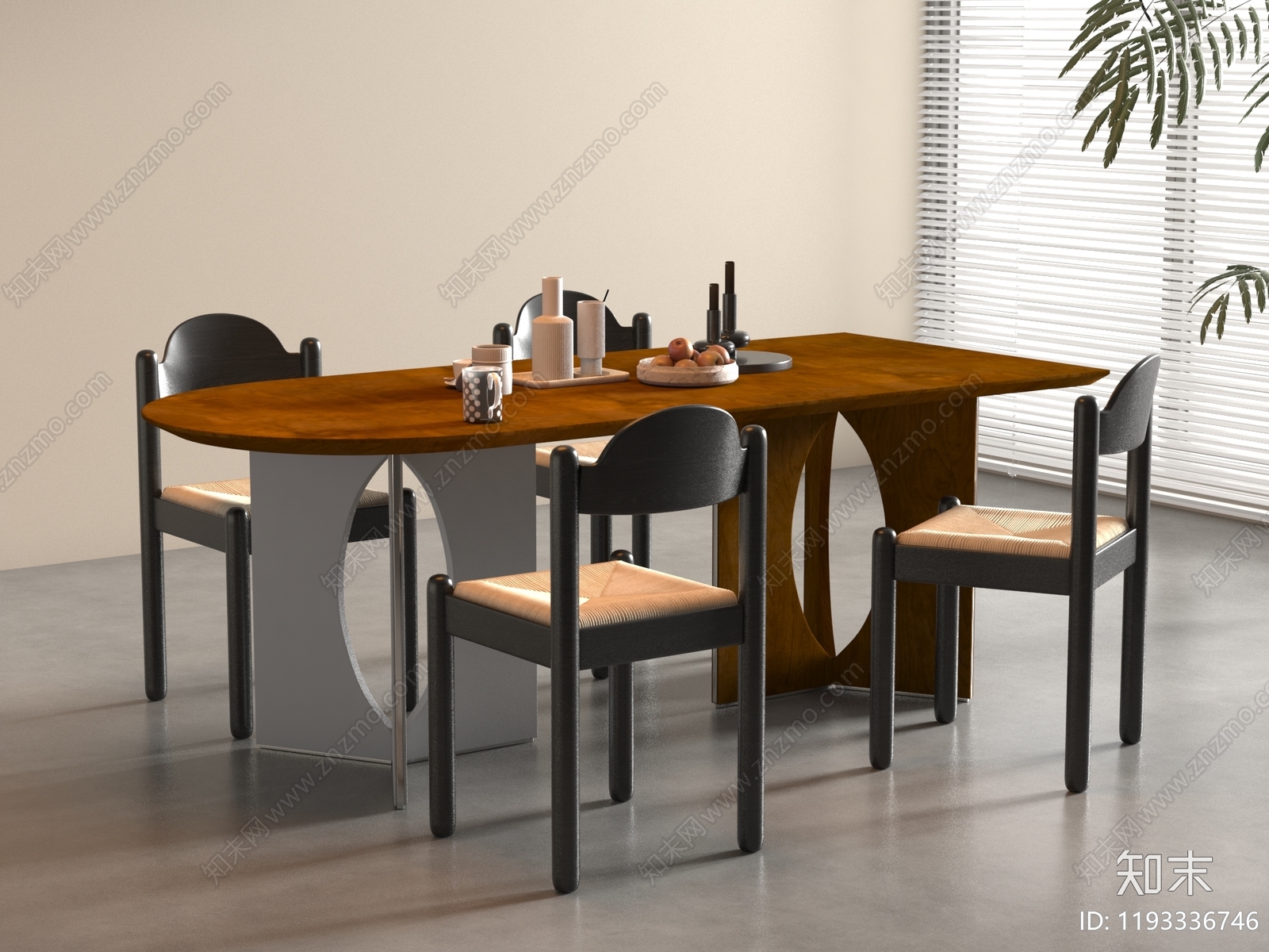 餐桌椅3D模型下载【ID:1193336746】